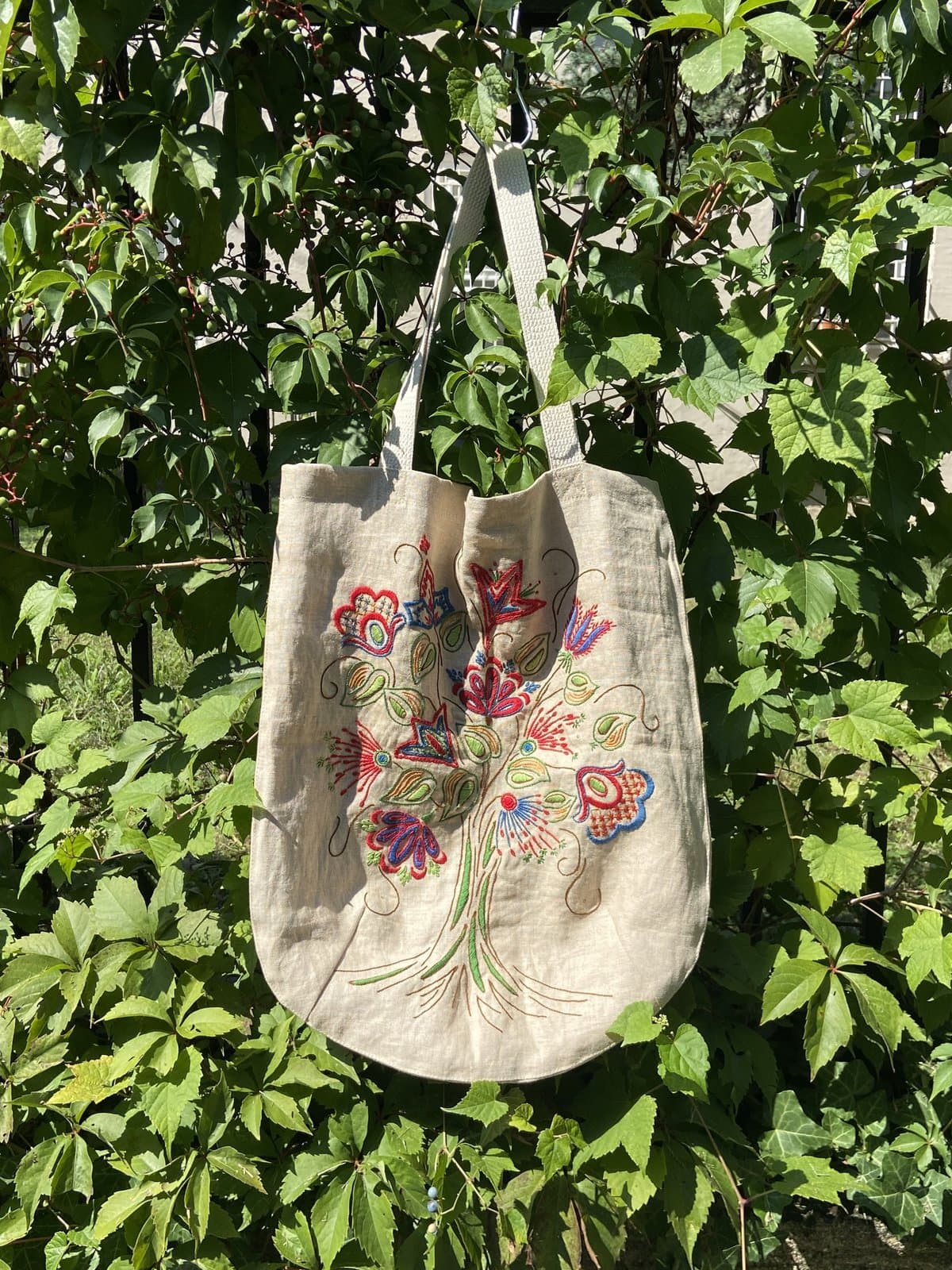 Festive Block Print Tote — personalised corporate gift