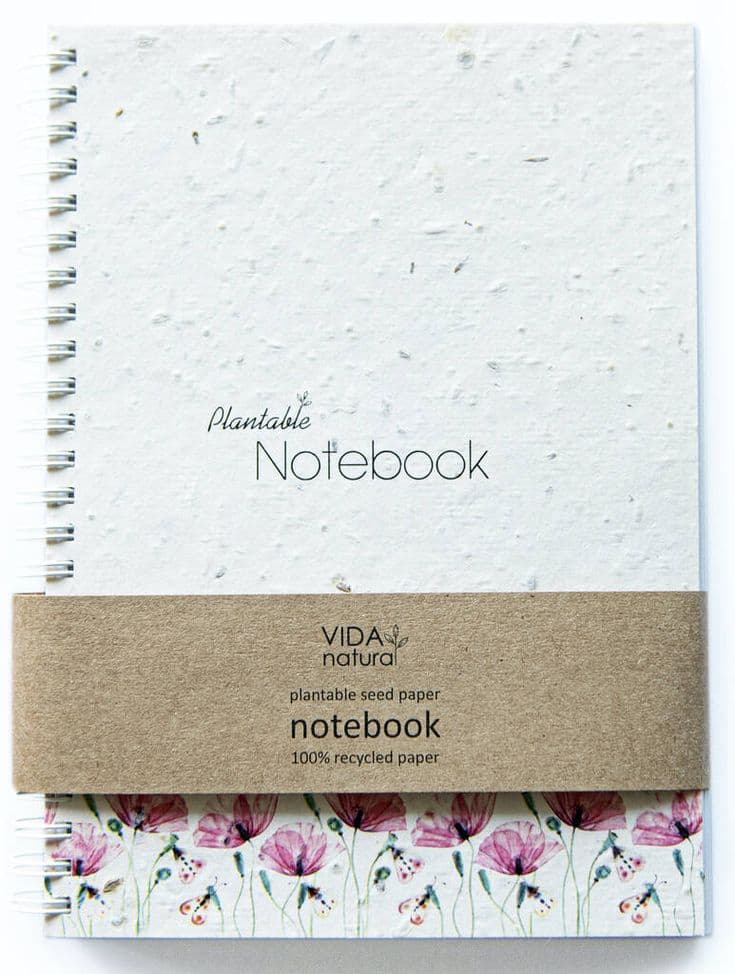Seed Paper Notebook — personalised corporate gift